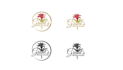 design an elegant and unique floral logo