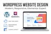 design modern wordpress website using elementor