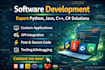 do python java cpp csharp software development