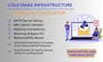 do full cold email infrastructure setup, dns, SMTP, mailwizz, warmup