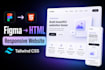 convert figma to responsive HTML tailwind CSS website