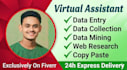 data entry, data mining, email leads, pdf to excel, web research, copy paste