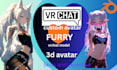 custom vrchat avatar, anime vrc avatar, furry nsfw 3d model vrchat booth outfit