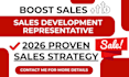 high ticket sales closer sdr sales representative salesperson b2b sales rep