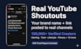 get youtube creators to shoutout your brand
