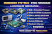 design pcb and develop embedded firmware, rtos, hardware integration, esp8266
