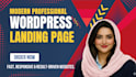 design modern landing page with conversion focused design