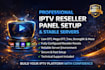 setup iptv panel with stable server, strong8k, lion ott, mega ott, trex, dream4