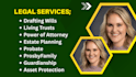 draft individual wills, couples will, trusts and estate plan documents