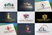 modern logo with jpg mockup ai generated design