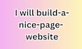 build a nice page website