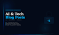 write SEO optimized ai and technology blog posts for your website