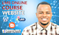 build lms online course website, learndash lms, wordpress lms elearning website