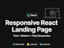 develop a responsive landing page using react