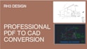 convert civil engineering markups and pdfs into professional cad drawings