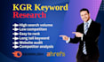 do SEO long tail keyword research , competitor analysis