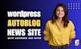 build an autoblog website with adsterra ads SEO optimization and fast loading
