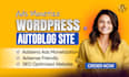 build an autoblog website with adsterra ads SEO optimization and fast loading