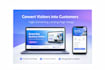 create modern responsive landing page in HTML CSS and java script