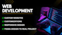 do custom website development as a web developer, frontend developer