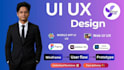 do mobile app UI UX and website design with figma