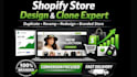 duplicate, design, revamp, clone shopify store with your branding