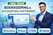 teach bookkeeping, quickbooks, stessa, ynab and wave step by step