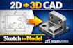 turn your 2d drawing or sketch into a detailed 3d cad model