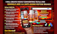 create highly converting tiktok and google ads for anti aging peptide brands