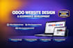 develop and customize odoo website design, ecommerce erp, CRM and odoo erp