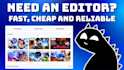 edit any gaming videos, cheap, fast, and effectively