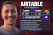 setup airtable, airtable automation softr airtable database softr client portal