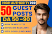 do high da guest post with permanent dofollow backlinks, guest posting service