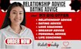 provide professional relationship coaching and dating advice
