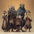 design a dnd party art and group art