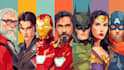 draw a superhero pop art portrait