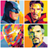 design an amazing superhero pop art