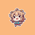 design logo with cute anime mascot