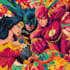 design an amazing superhero pop art