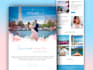 design custom mailchimp, klaviyo email marketing template newsletter