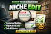 high authority niche edit backlinks for SEO growth