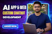 ai web development, ai application development, ai chatbot and ai agent