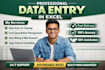do data entry in excel copy paste and scraping