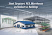 design steel structure, peb, warehouse and industrial buildings