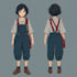 create a anime style character, person