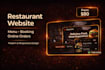 design a modern restaurant landing page with menu and booking