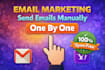 send emails manually 1 by 1 professionally