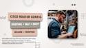 configure your cisco router routing, nat, dhcp, basic security ccna