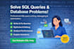 write and fix sql queries