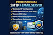 setup and manage SMTP server with dedicated IP for bulk emailing